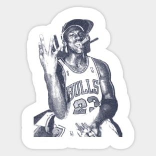 Michael Jordan Cigar Sticker